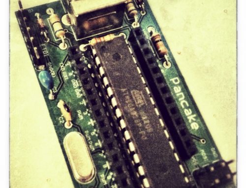 Pancake Board: Arduino-Compatible Minimum Configuration Board for ATMEGA168/328 with USB Connector