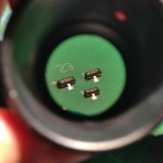 Magnified view on SOT23 MOSFETs.