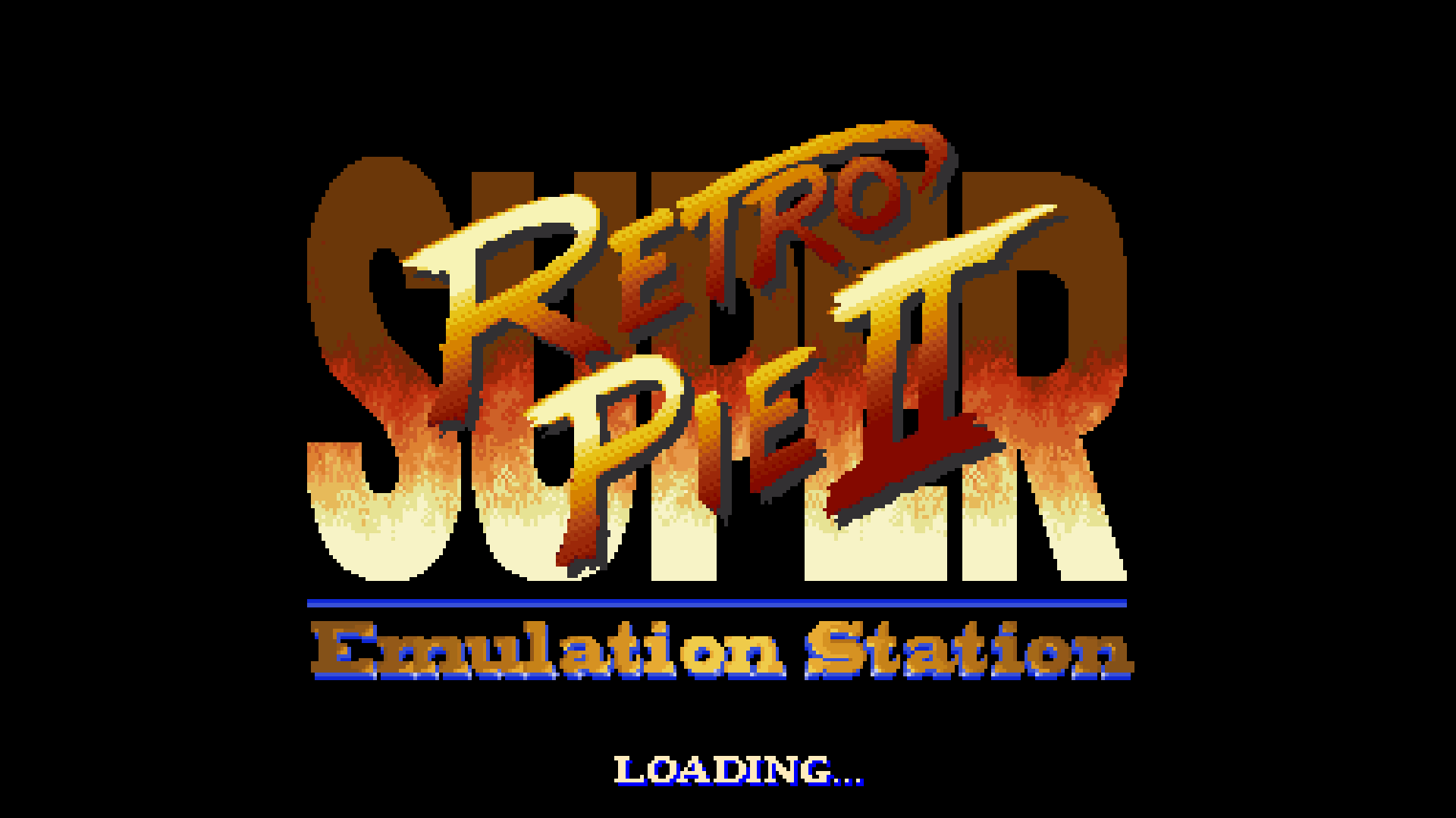 Super Street Fighter II RetroPie Splash Screen petrockblock