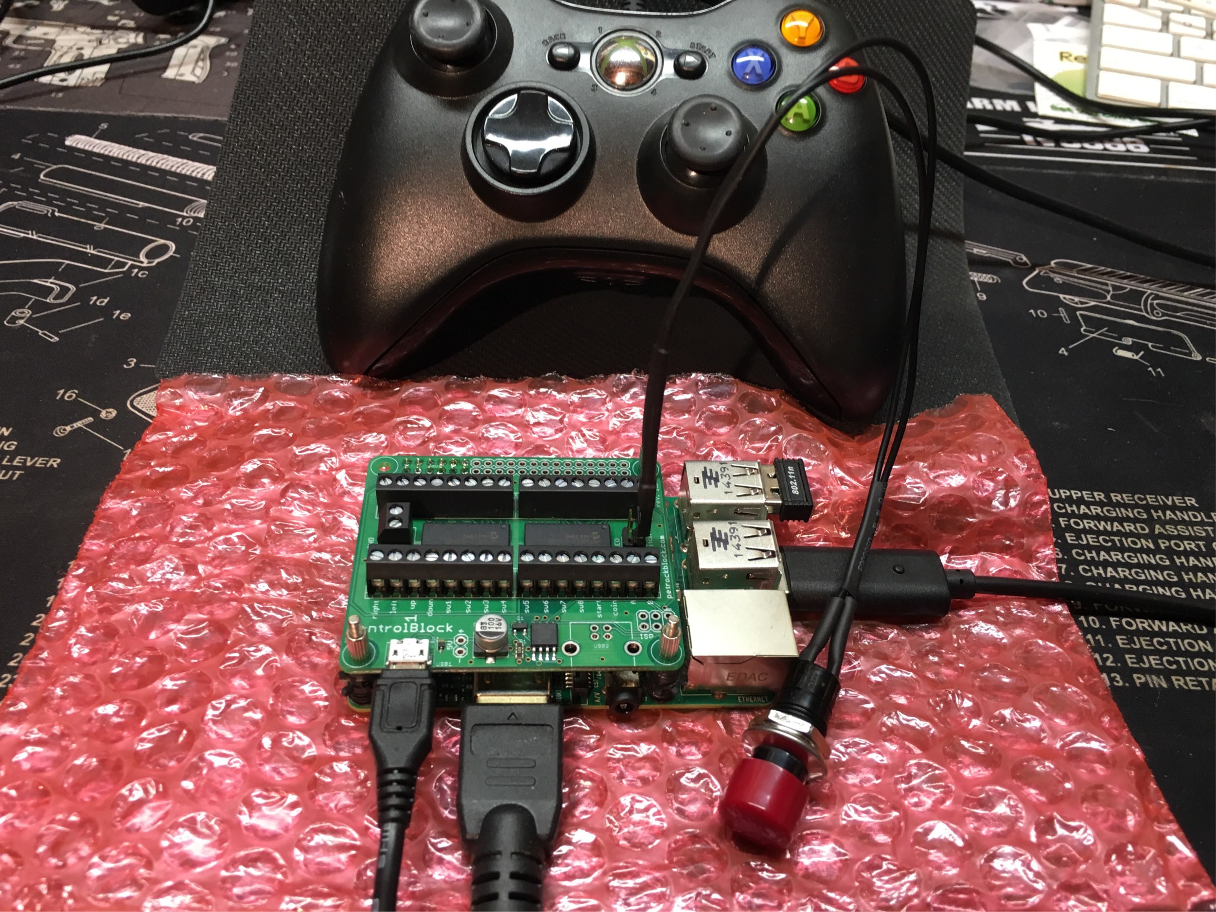 ControlBlock with attached power switch