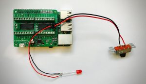 ControlBlock with attached Power Switch and Status LED