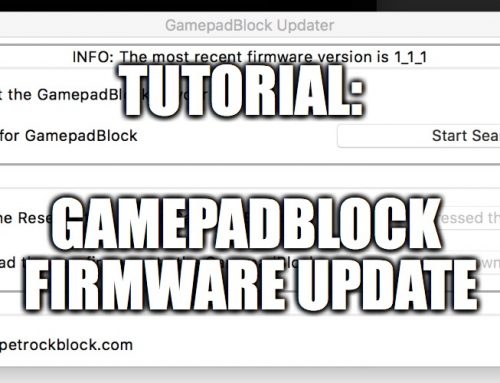 GamepadBlock Updater: Updating the firmware of the GamepadBlock