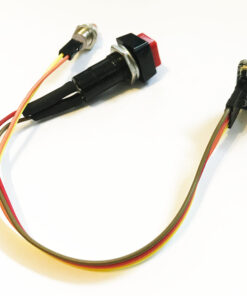 PowerBlockling with attached power button and LED