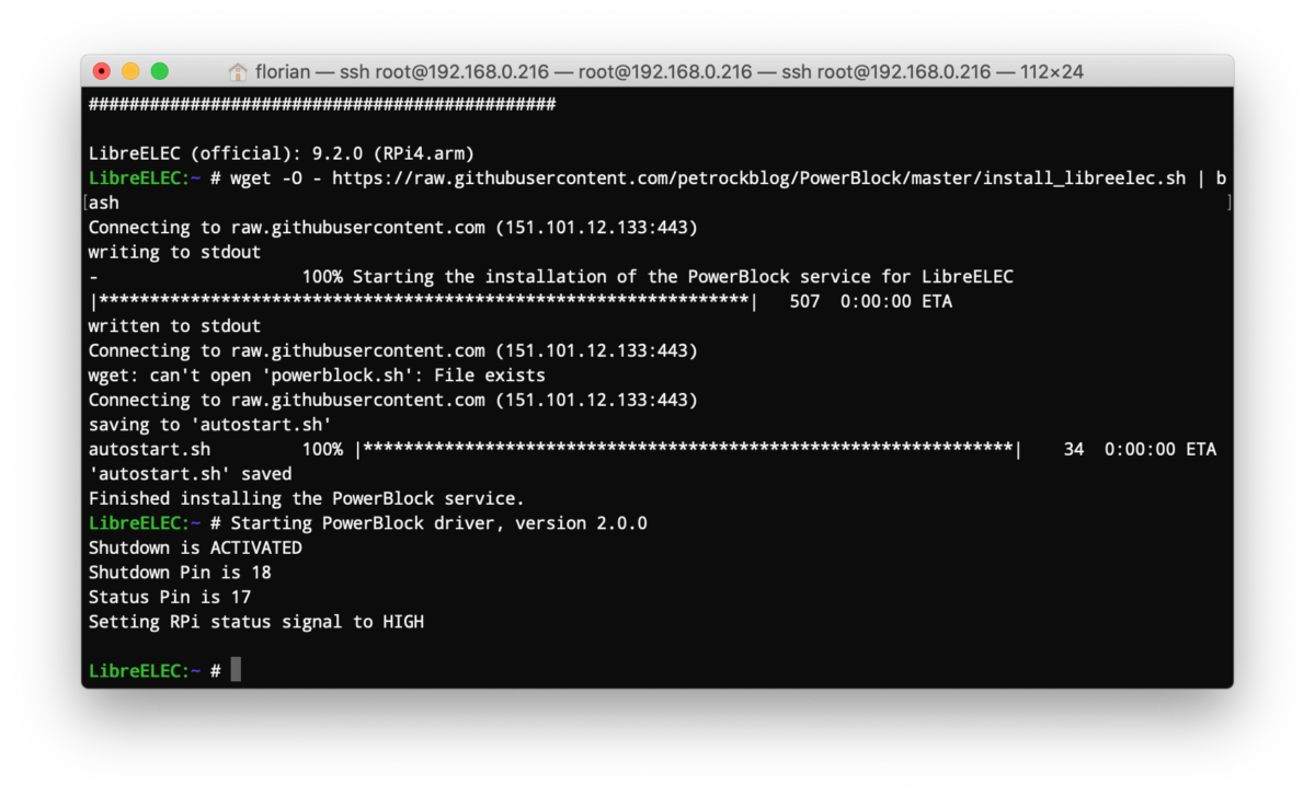 Tutorial A Power Switch for LibreELEC petrockblock