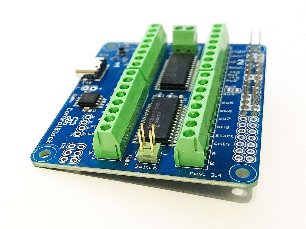 ControlBlock Switch & Status LED pins